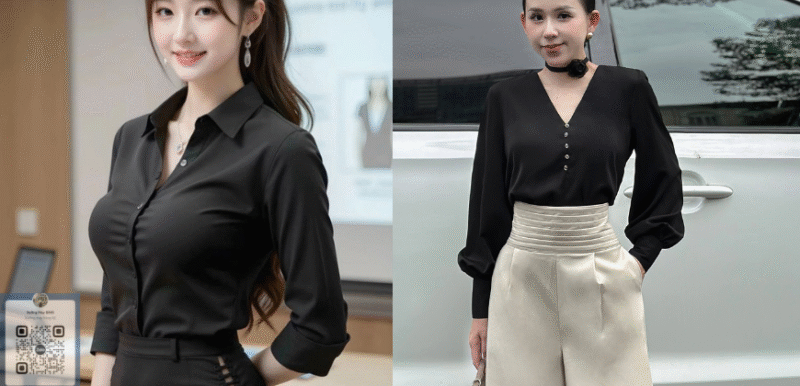 Đặt may áo sơ mi nữ giá sỉ, thiết kế theo yêu cầu