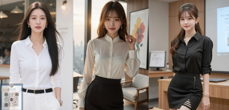 Quy trình đặt may áo sơ mi nữ tại Sino