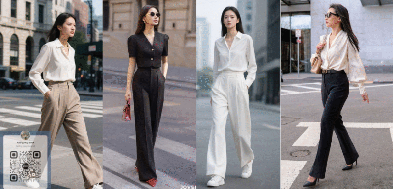 cách chọn quần tây nữ công sở