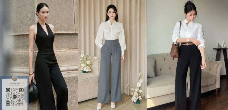Mix Đồ Với Quần Tây Ống Suông